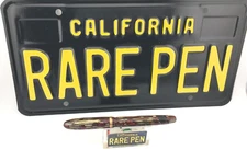 Vintage CONKLIN NOZAC 5M Fountain Pen STRIPED Celluloid FACETED 14K Med  Nib