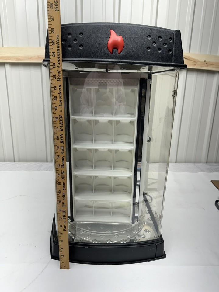 zippo lighted rotating display case (Needs New Bulb) Rotating Works eBay