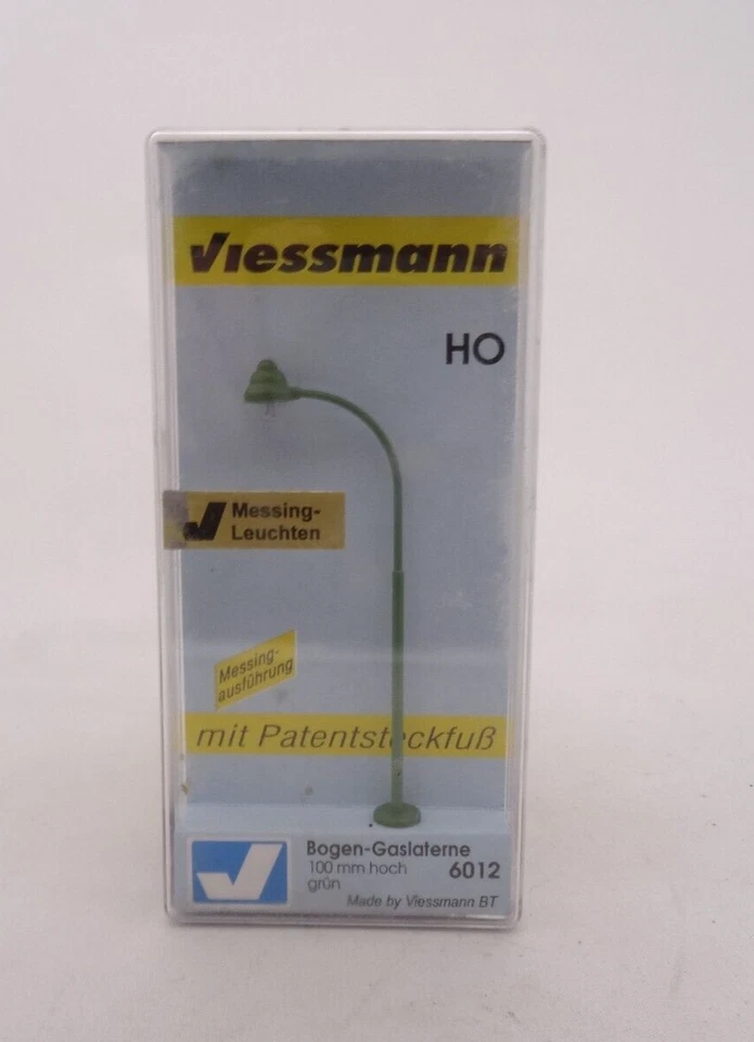 Viessmann H0 6012 Bogen-Gaslaterne 100 mm hoch in OVP QR4002