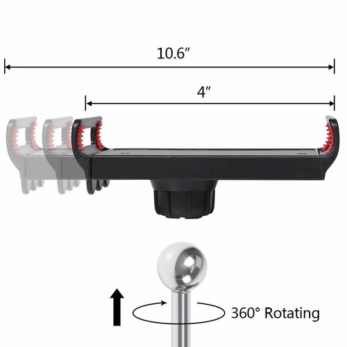 Steel Phone Tablet Stand Holder for Bed Desk 360° Rotating Flexible Arm 4-10.6" - Picture 9 of 11