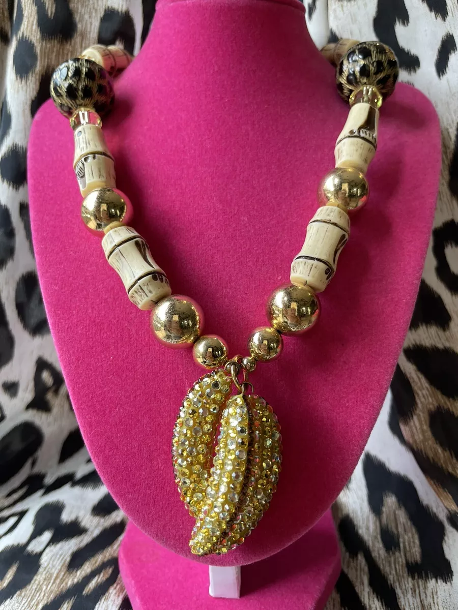 Swarovski clearance banana necklace