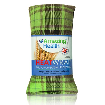 Amazing Health Heiß- und Kaltpackung Baumwolle Tartan Weizenbeutel - Lavendel (Limette)
