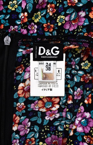Maxi Vestido De Colección DOLCE GABBANA D&G Para Mujer Floral Volantes Encaje 38IT / XS-S - Imagen 8 de 10