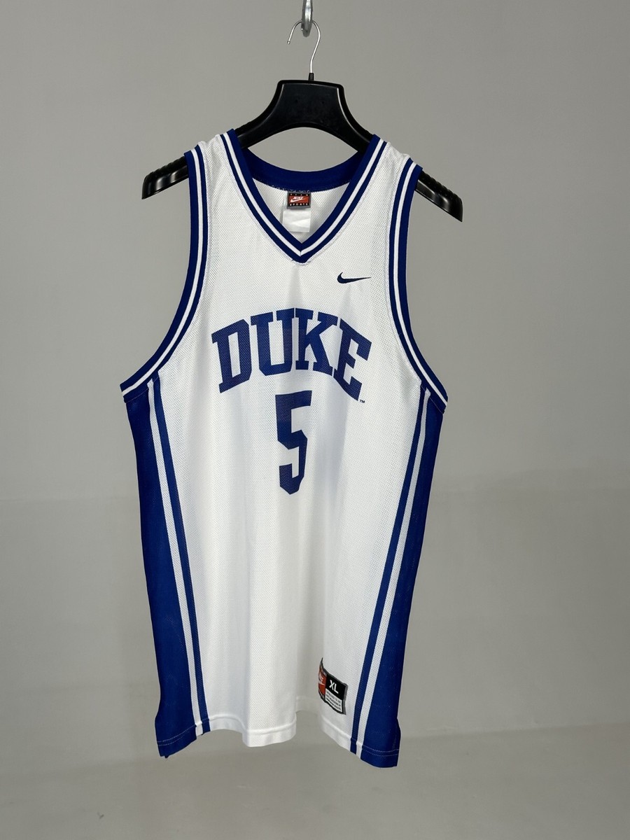 【希少】USA製　デッドストック　NIKE　DUKE大学　タンクトップ　背番号5 Vintage Nike Team Sports Duke Blue Devils Basketball Jersey Size L