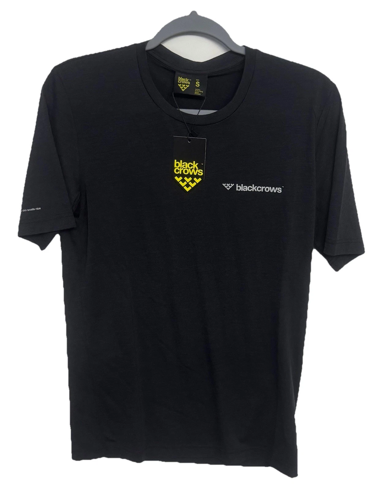Black Crows Merino Wool Blend Short Sleeve Base Layer T-shirt Small