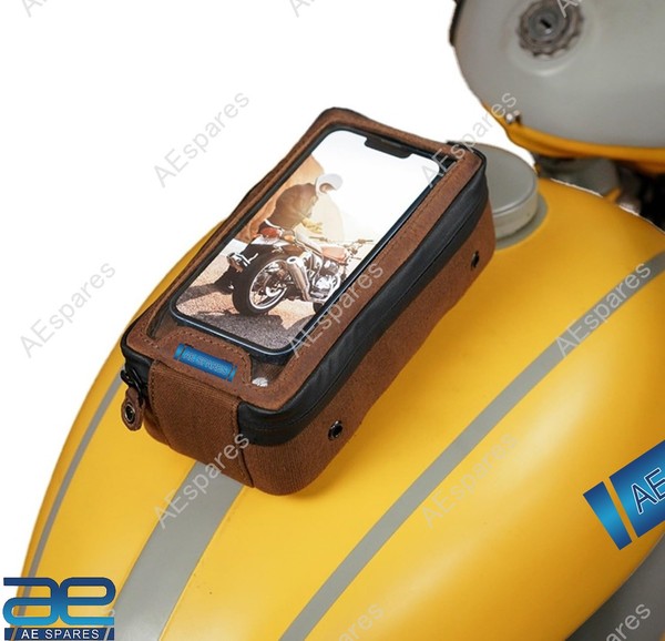 Navigator Magnetisch Tank Tasche Halter Brown FüR Ajs BSA Triumph Royal Enfield-image