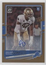 2020 Panini Donruss Optic Rookies Bronze Prizm Julian Okwara #144 Auto 0bi6