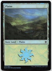 Plains (252) Foil - Throne of Eldraine - Magic: The Gathering