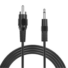 RCA to 3.5mm Mono, 6ft 1/8 inch Mono Male Plug to RCA Male Audio Cable Adapte...