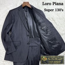 Loro Piana Fabric Suit Set AB6 Gray Stripe Size XL