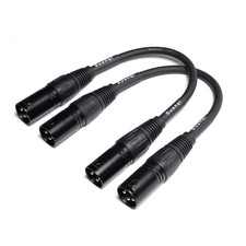 Suanqi 3-Pin XLR Male to Microphone Cable, Balanced Audio 6 inches