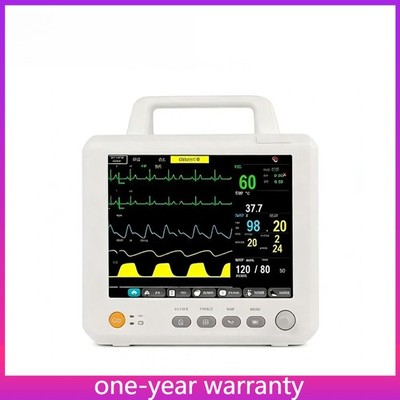 8'' 6-Parameter Vital Signs Patient Monitor, Human & Veterinary Use