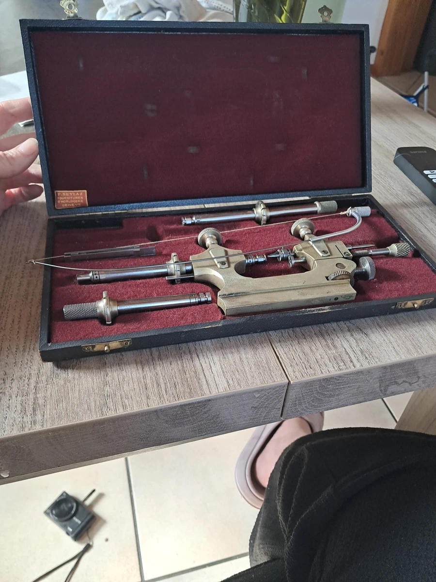 outil ancien Tour d' Horloger moteur mécanisme Horlogerie bijouterie