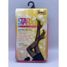SPANX Star Power Center Stage Medallion Patterned Shaping Tights Black Sz. C NWT