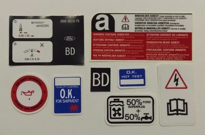 Ford Fiesta MK3 XR2i Engine Bay Decals - best and cheapest