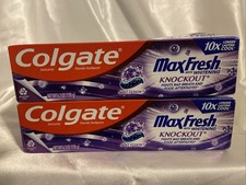 Lot of 2-Colgate MaxFresh With Whitening Toothpaste, Knockout, Mint, 6.3 oz 0.39 per gallon
