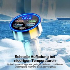 KFZ Auto Zigarettenanz&uuml;nder-Stecker Zigaretten-Anz&uuml;nder 12V 24V 4USB Ladeger&auml;t