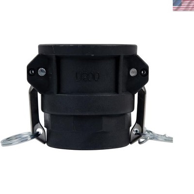 1 PC Polypropylene Camlock Fittings Standard Type D Camlock Fitting, 2'' Femal...