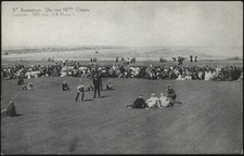 Photochrom - 'J H Taylor Putting on the 18th Green at St Andrews' (c1905) - U...