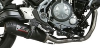 K.044.L3C - Auspuffanlage Mivv Sport Oval Kohlenstoff Kawasaki Z650 (17-)
