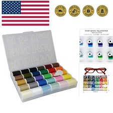 Japan 30-Color Handy Polyester Sewing Thread Set, 45m / 50 yds Each 93011 