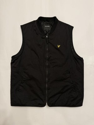 Men Lyle & Scott Gilet Black Nylon L