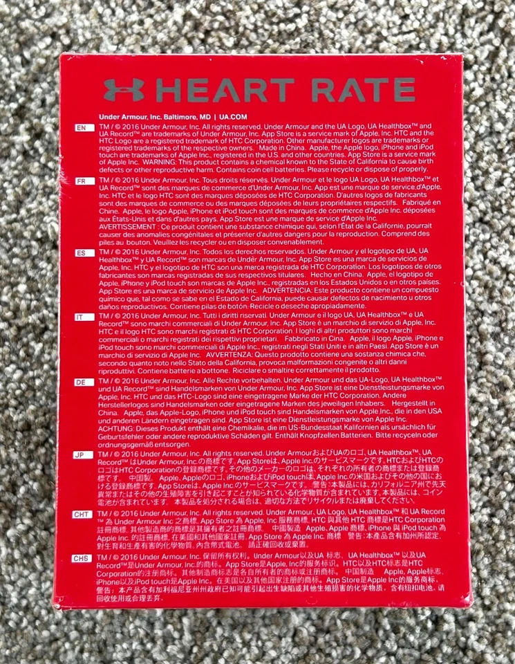 Under Armour UA Heart Rate W/Strap htc  iOS8 Or Later, Android 4.4 Later SEALED! - Image 4 of 4