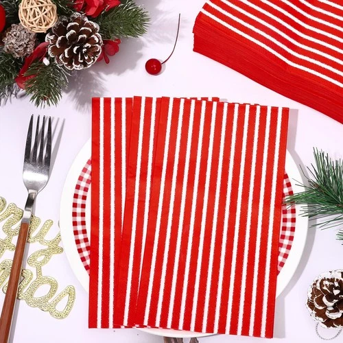 Whaline Stripe Guest Napkins - Thumbnail 4