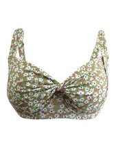 Anne Cole Women's Plus Size Retro Twist Printed Swim Top 18W, Multi 