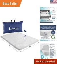 Portable 38x26 Pack  Play Mattress Pad - 1.5'' Thick, Hypoallergenic Cover