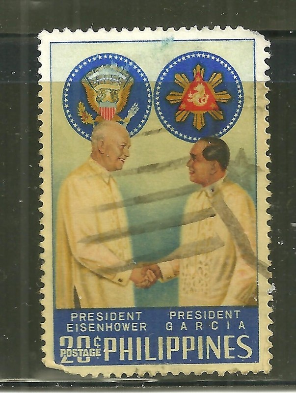 PHILIPPINES 824 USED PRESIDENT'S  EISENHOWER AND GARCIA