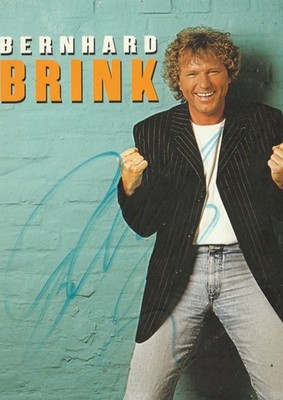 Autograph card ''Bernhard Brink'' music
