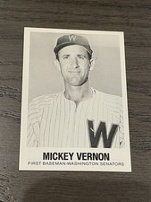 1977 TCMA Renata Galasso Inc. Mickey Vernon #45 Washington Senators
