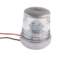 LED White Mast Head Light Stainless Steel 360 Degree Navigation Boat MASTSS2L