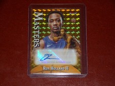 2024-25 Finest Masters Gold Geometric Refractors RC Auto 39/50 Ron Holland II