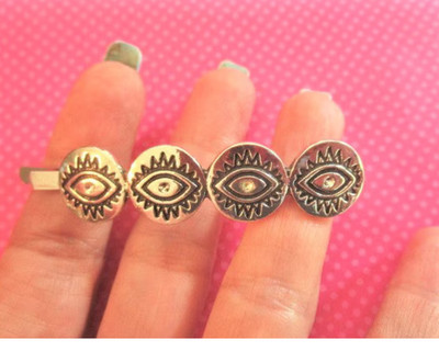 Evil eye spike hair pin
