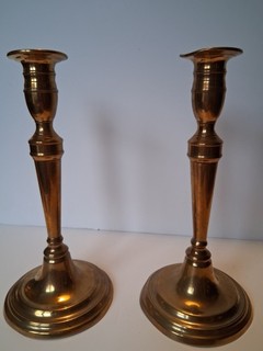 Pair of 19th Century Brass Candlesticks