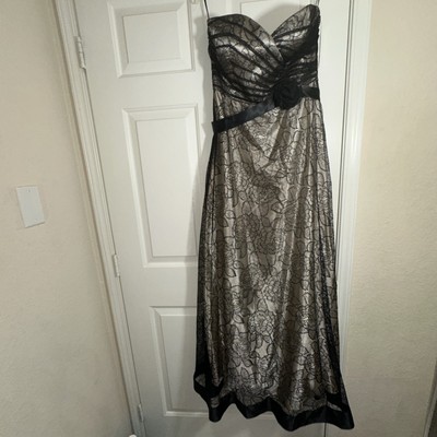 light blue dress with lace V-neck Sky Blue High Split Special Lace Design Evening Dress