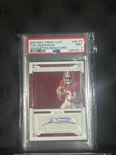 2021 Panini Nat Treasures Collegiate Silhouettes Signatures Tua Tagovailoa /25