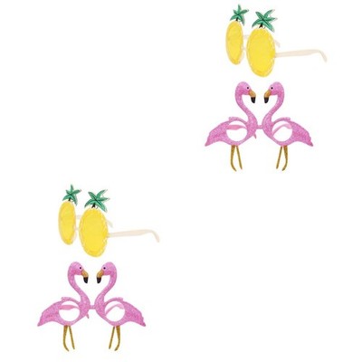 2 PCS Hawaiianische Fotokabine Requisiten Hawaii-Partydekorationen