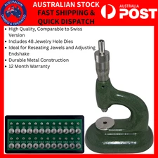 Watchmakers Jewel Press 4mm Tool Kit Precision Jewelling Tool for Watch Repair