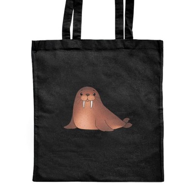 Shopper-Tasche 'Cute Walrus' klassisch schwarz (ZB00024444)