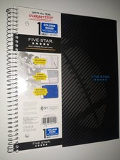 Five Star 1 Subject College Ruled Sports Spiral Notebook Football 100 Sheets NEW