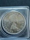 1958 Canadian Silver One Dollar Totem Pole Coin, .800 Fine Silver, Uncirculated
