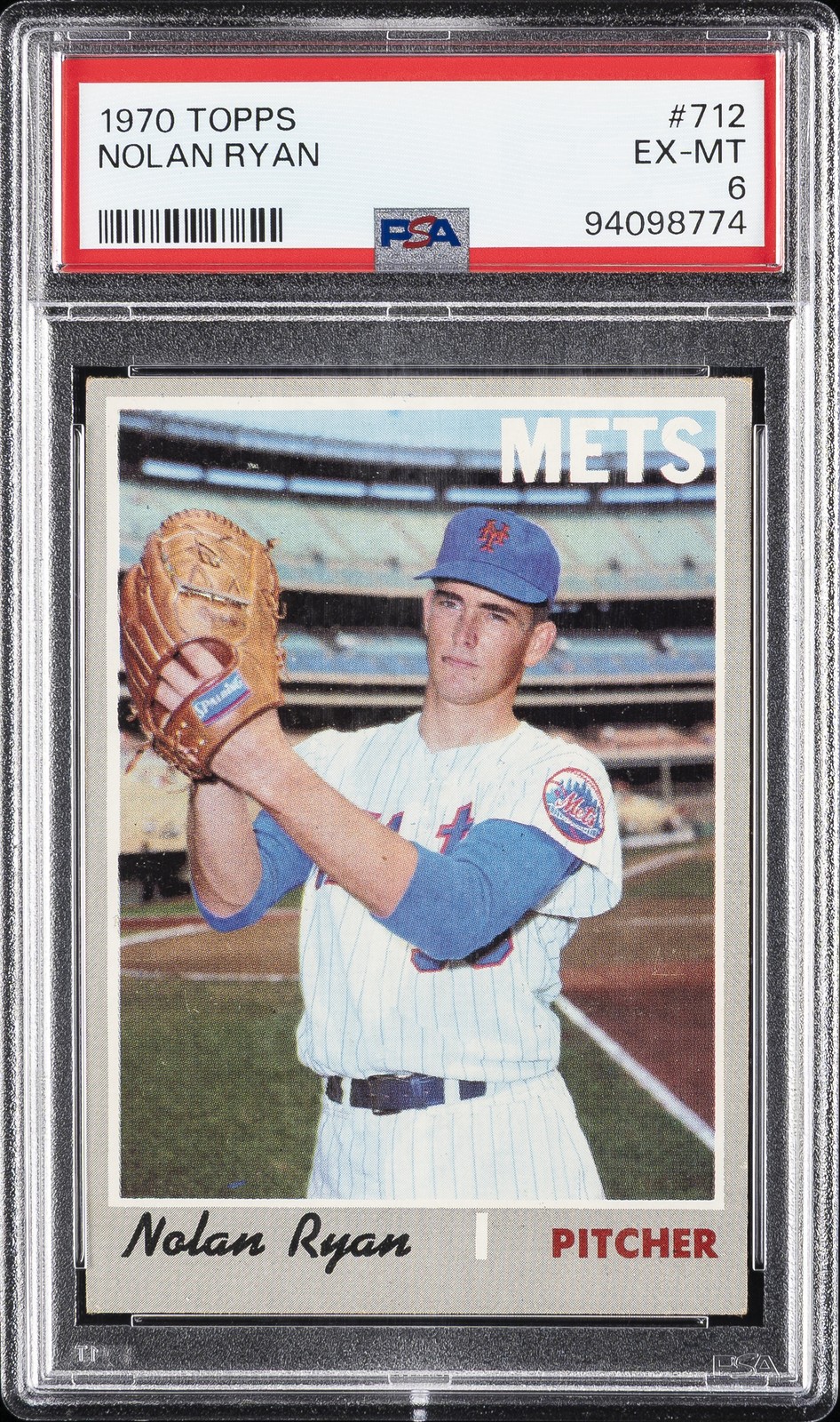 1970 TOPPS #712 NOLAN RYAN PSA 6