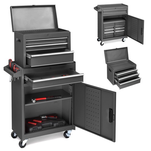 Rolling Tool Chest Tool Organizer Box Tool Storage Cabinet for Garage Workshop