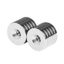 Neodymium Circular Ring Magnets 3/4x1/8 inch - Rare Earth Magnetic Countersun...