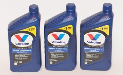 Valvoline Dexron VI Automatic Transmission Fluid 822405 1 QT x3