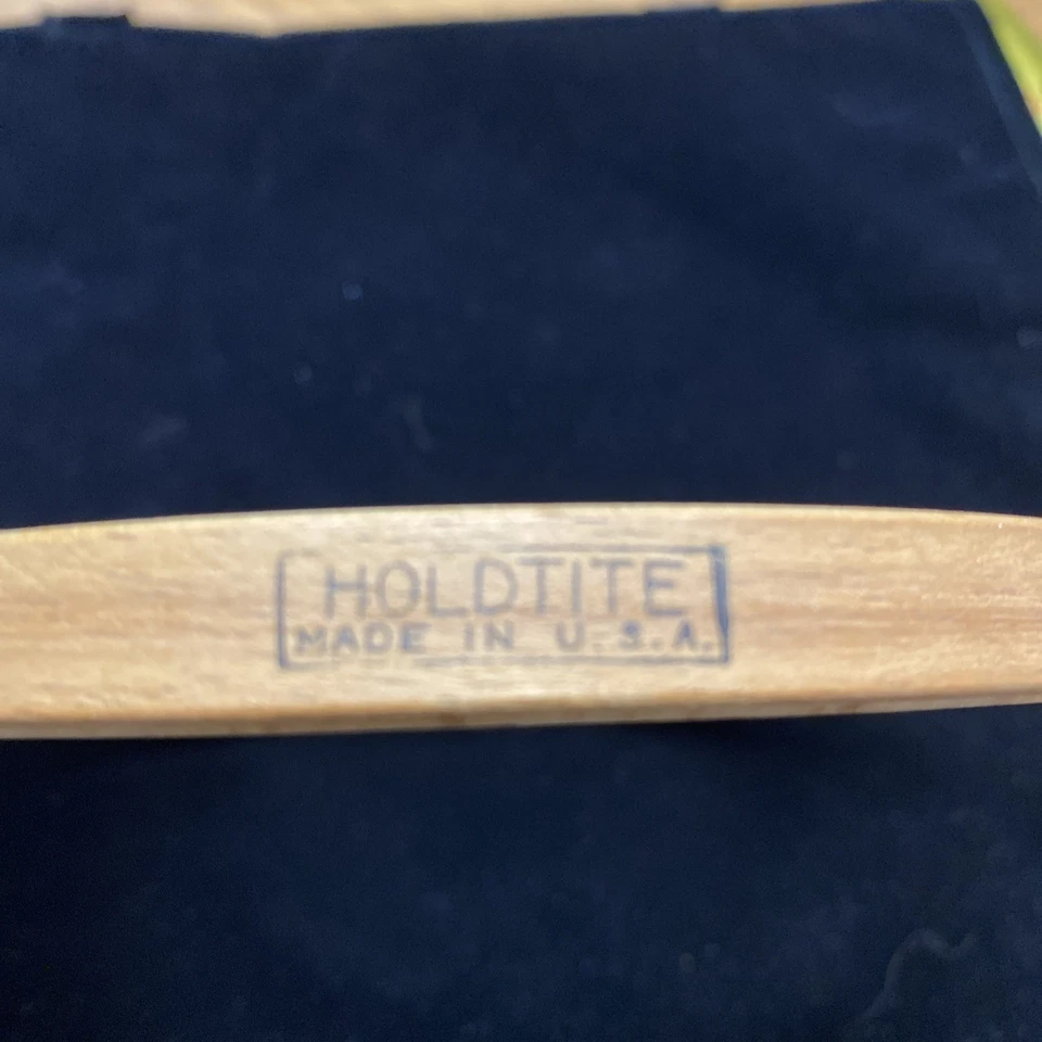 Vtg Gibbs HOLDTITE Embroidery Hoop Spring Tension Wood 6" Round USA - Image 3 of 4