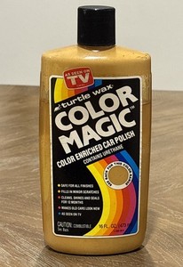 Vintage Turtle Wax Color Magic Urethane Any Shade Tan Gold Vehicle 80% Full